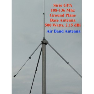 Sirio GPA 108-136 Mhz Air band ground plane base antenna
