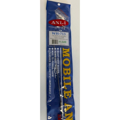 ANLI WH-713 High Gain VHF/UHF DualBand Mobile Radio Antenna