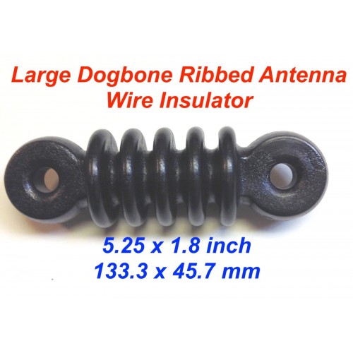 Taurus 5x Large Dogbone (Dog Bone) Ribbed Antenna Wire Insulator - Free Shipping