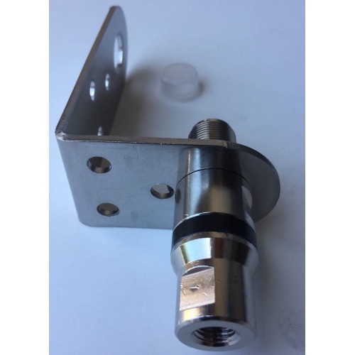 Sirio M-1 90 degrees stainless steel bracket with Heavy Duty 3/8 SO 239 Adaptor