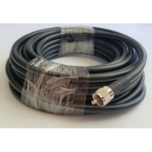 Taurus RG-213/U 75 Foot Coax Cable with PL-259 Connectors  - High Quality Cable!
