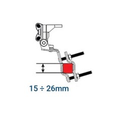 Sirio ASP-5 universal mobile antenna mount for bars, railings and mirror bars