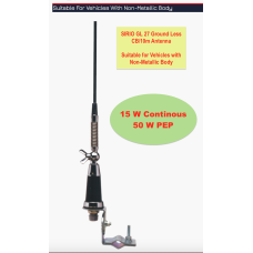 Sirio Antenna GL27 Ground Less CB Radio Antenna for Camper, RV, Motor Bike