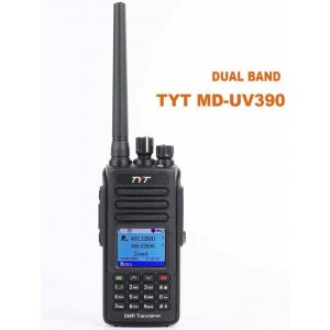 TYT MD-UV390 Dual Band 136-174MHz/400-480MHz DMR W/GPS - 3600 mah Battery