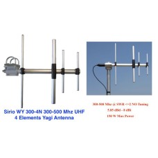 Sirio WY300-4N 300-500Mhz 4 Elements Yagi Antenna