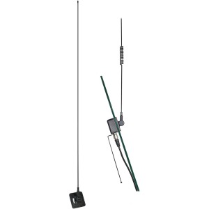 Taurus 50-Watt Pretuned Dual-Band V/UHF Amateur Radio Antenna Kit with Glass Mount and Cable