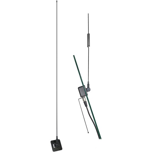 Taurus 50-Watt Pretuned Dual-Band V/UHF Amateur Radio Antenna Kit with Glass Mount and Cable