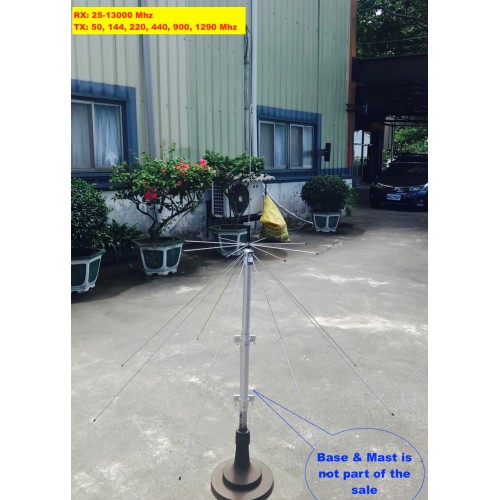Harvest D2000 25-1300mhz Discone Wide Band Base antenna - SO 239