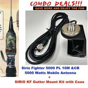 Sirio Fighter 5000 PL (27 - 28.5 MHz) CB Antenna Kit Mobile antenna Gutter Mount Kit