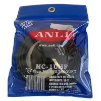 Anli 3-Inch Magnetic Antenna Mount with 17 Ft Coax (NMO or UHF)