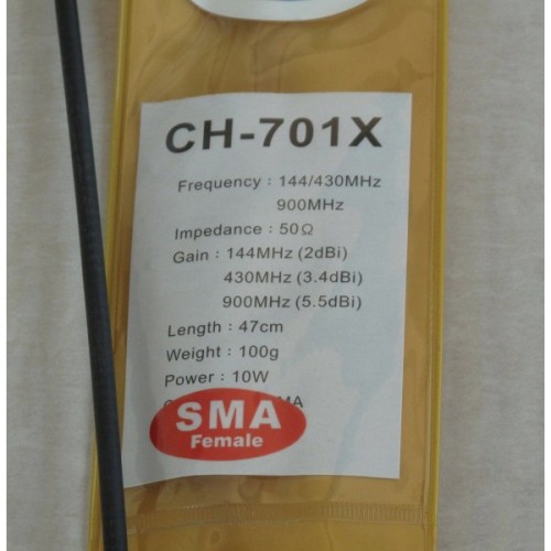 Harvest CH-701x 2m/440/900mhz Tri-Band HT Antennas