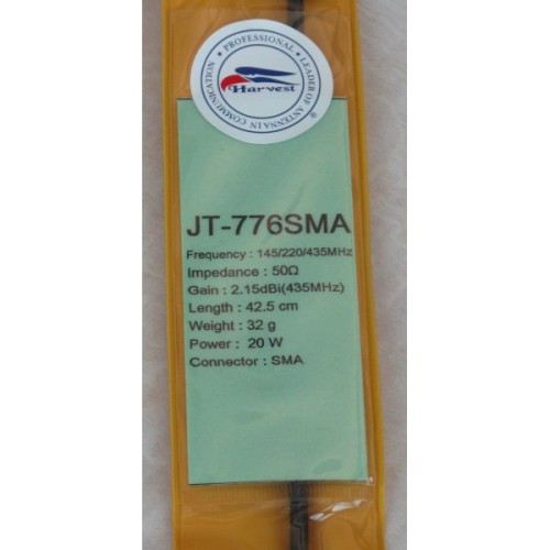 Harvest JT 776 (145mhz/220mhz/435mhz) Tri-Band HT Antennas