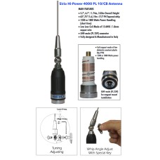 Sirio High Power 4000 PL 10m & CB Mobile Antenna