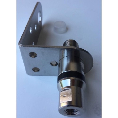 Sirio M-1 90 degrees stainless steel bracket with Heavy Duty 3/8 SO 239 Adaptor