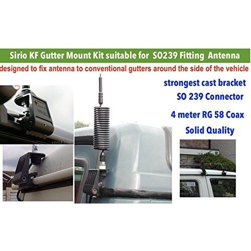 Combo: Anytone AT 6666 All Mode Radio Sirio Fighter 5000  Antenna with Gutter Mount Kit