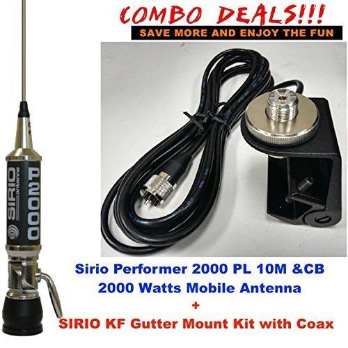 Combo: Anytone AT 6666 All Mode Radio & Sirio Fighter 2000 Gutter Mount Antenna Kit 